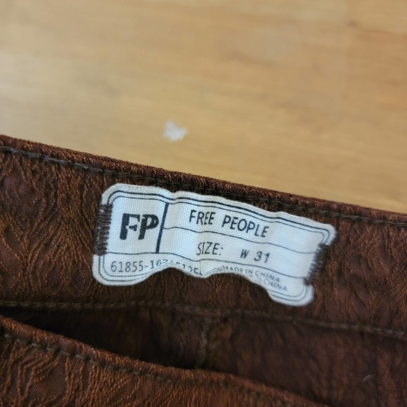 Free People Brown Skinny Pants - Picture 4 of 13